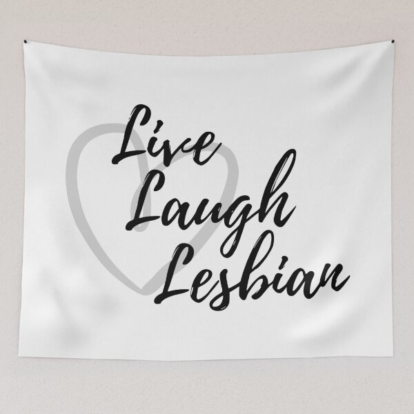 Item preview, Live Laugh Lesbian Live Laugh Love Parody designed and sold by cangurojoe.