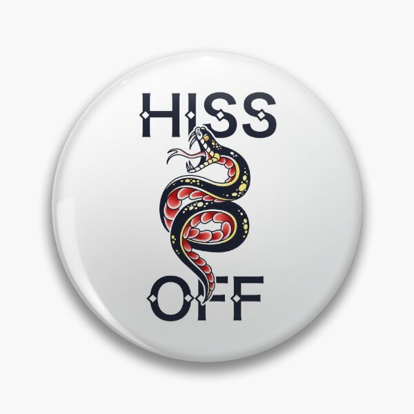 Item preview, HISS OFF Venomous Snake Tattoo Style designed and sold by screenworks.