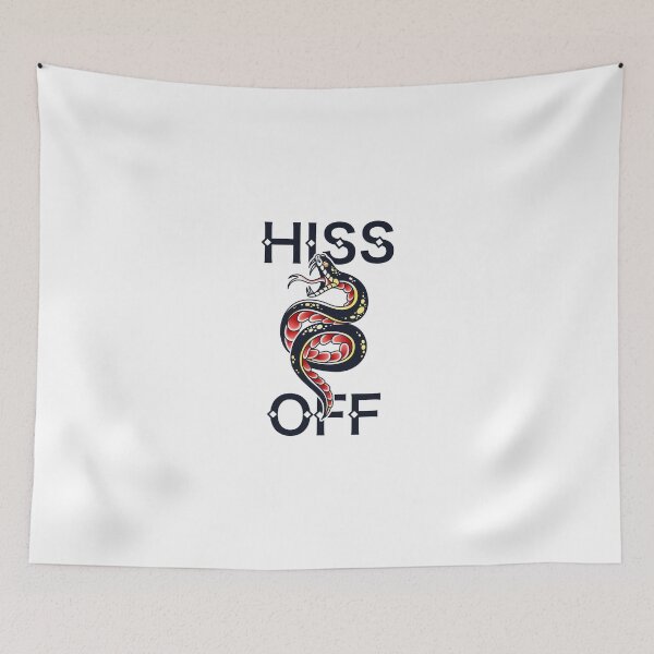 Item preview, HISS OFF Venomous Snake Tattoo Style designed and sold by screenworks.
