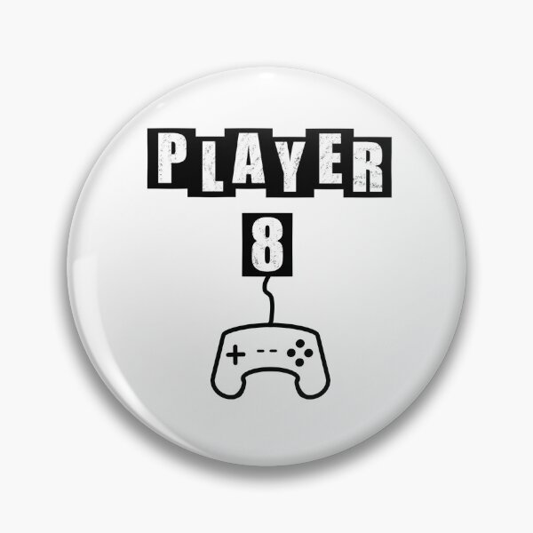 Item preview, Player Eight - White designed and sold by BusyMonkeys.