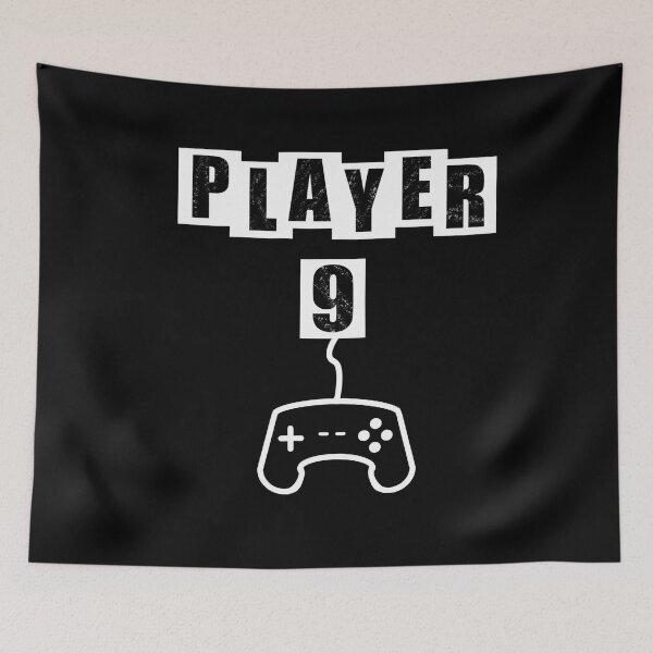 Item preview, Player Nine - Black designed and sold by BusyMonkeys.