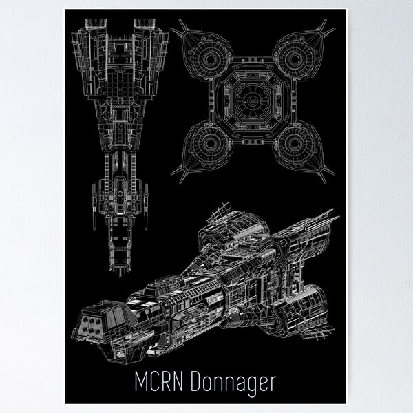 Item preview, MCRN Donnager Blueprint designed and sold by onyxember.