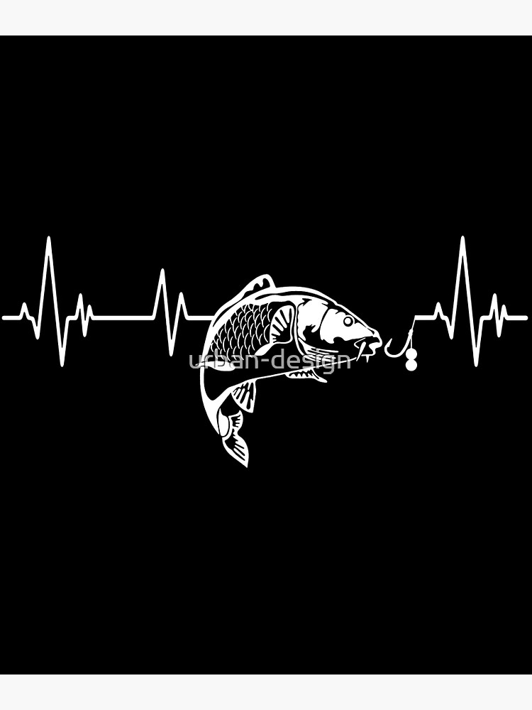 Angler Heartbeat Carp Boilies - Heartbeat Carphunter Art Print by  urban-design