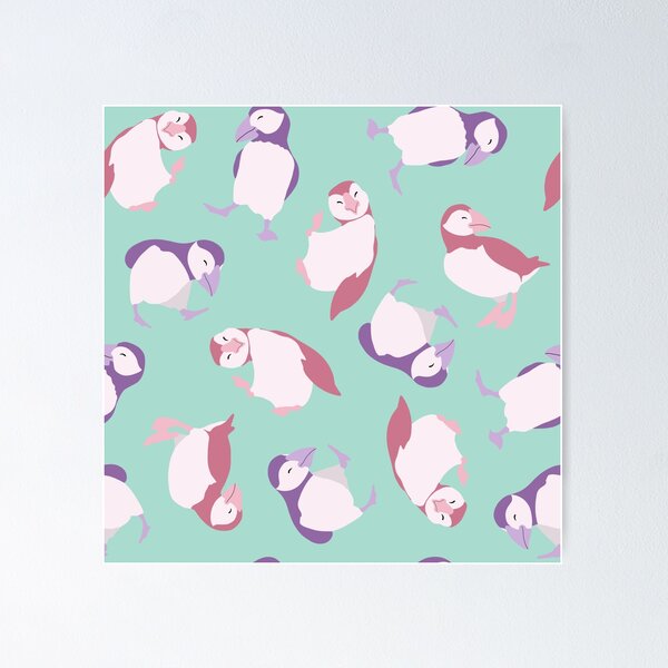 Item preview, puffins designed and sold by scribbli.