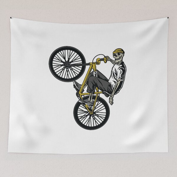 Item preview, Skeleton mountain biker designed and sold by DerSenat.