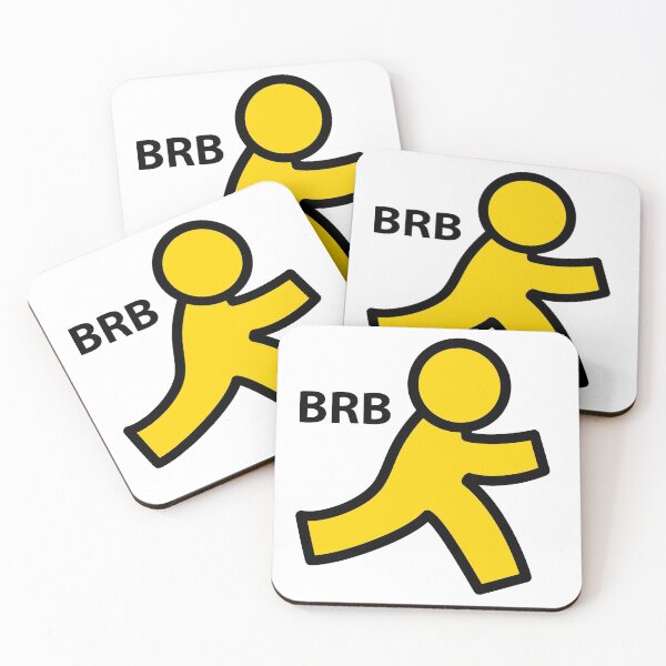 Item preview, AIM Logo "BRB" designed and sold by ExcuseMeSticker.