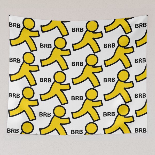 Item preview, AIM Logo "BRB" designed and sold by ExcuseMeSticker.