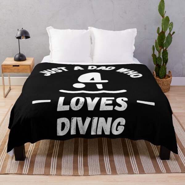 Item preview, Just a dad who loves diving designed and sold by TheGreenGoat.