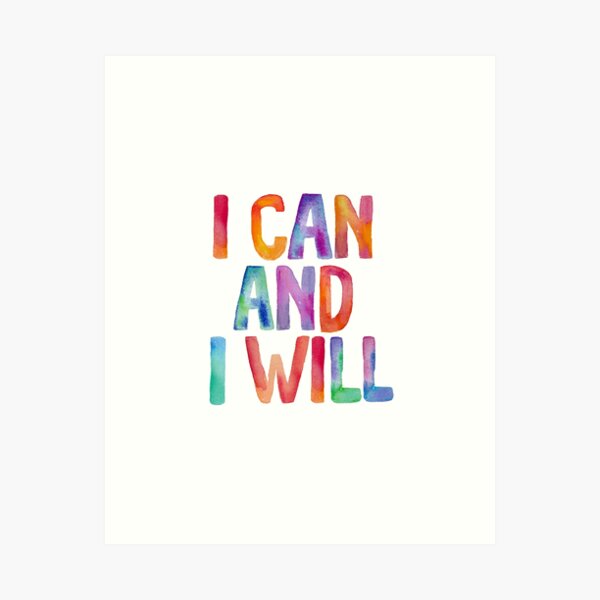 Item preview, I Can and I Will designed and sold by MotivatedType.