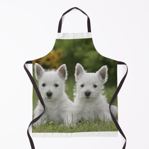 Item preview, Two White West Highland Terriers (Westies), Puppies designed and sold by ScienceSource.