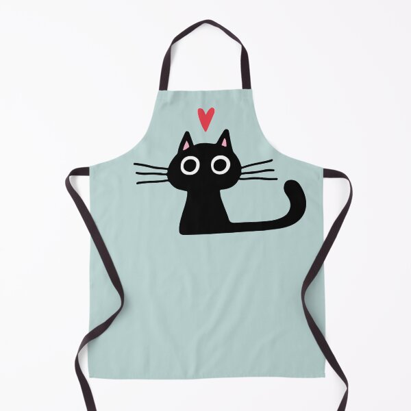 Item preview, Cute Black Cat with Heart | Kitten Valentine designed and sold by Jenn Inashvili.