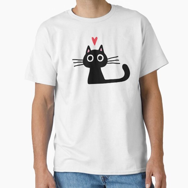 Item preview, Cute Black Cat with Heart | Kitten Valentine designed and sold by Jenn Inashvili.