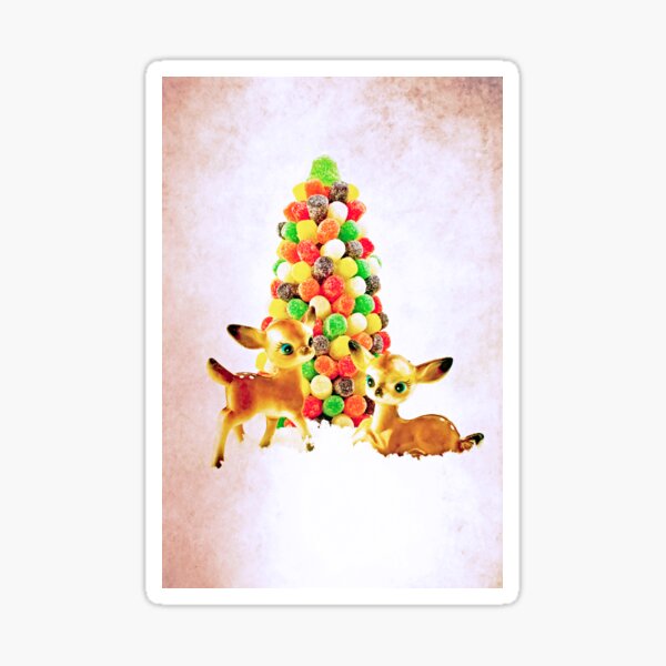 Vintage Fawns by Gumdrop Tree Sticker