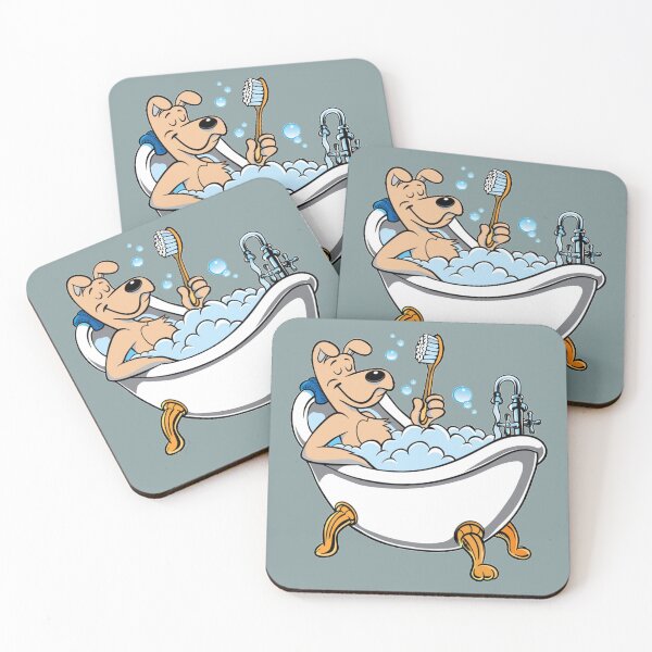 Item preview, Dog in Bathtub designed and sold by Cartoon-animals.