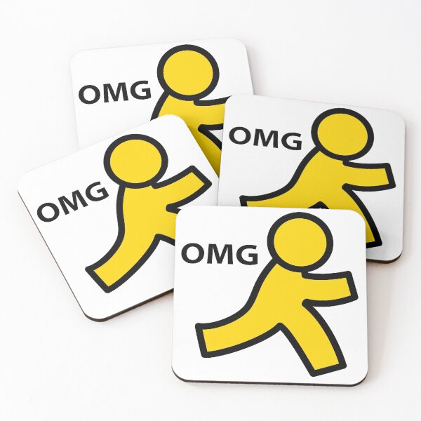 Item preview, Aol Instant Messenger guy "OMG" designed and sold by ExcuseMeSticker.