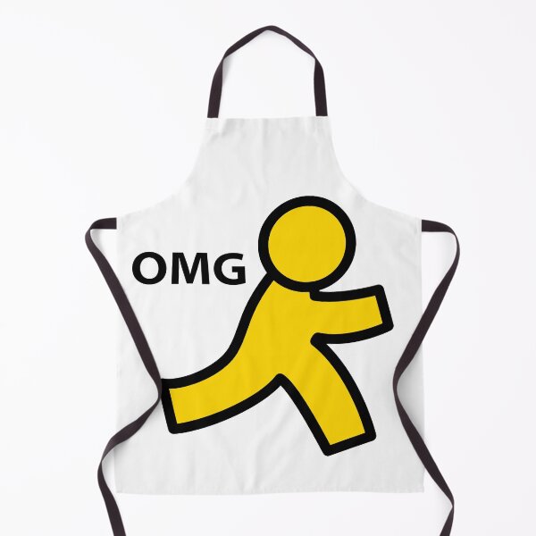 Item preview, Aol Instant Messenger guy "OMG" designed and sold by ExcuseMeSticker.