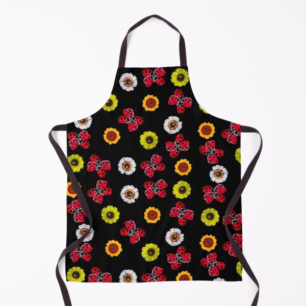 Item preview, Ladybug, sunflower bees pattern designed and sold by CreaVisArt.