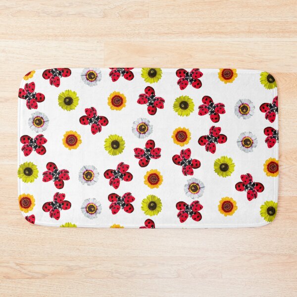 Item preview, Ladybug, sunflower bees pattern designed and sold by CreaVisArt.