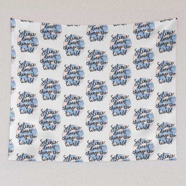 Item preview, Silence doesn’t change the world  designed and sold by Classylady1Of4.