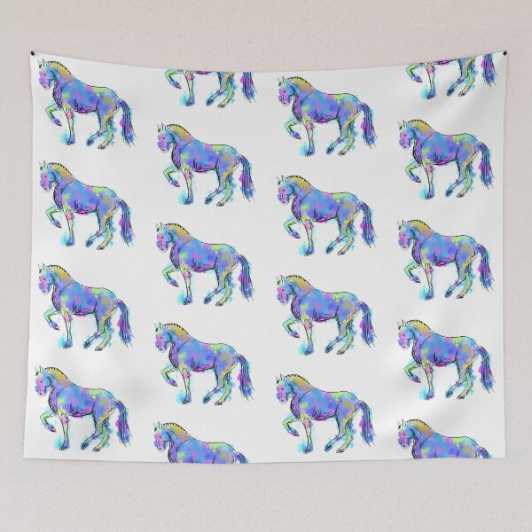 Item preview, Watercolor Dressage Horse designed and sold by HorseFly Ranch.