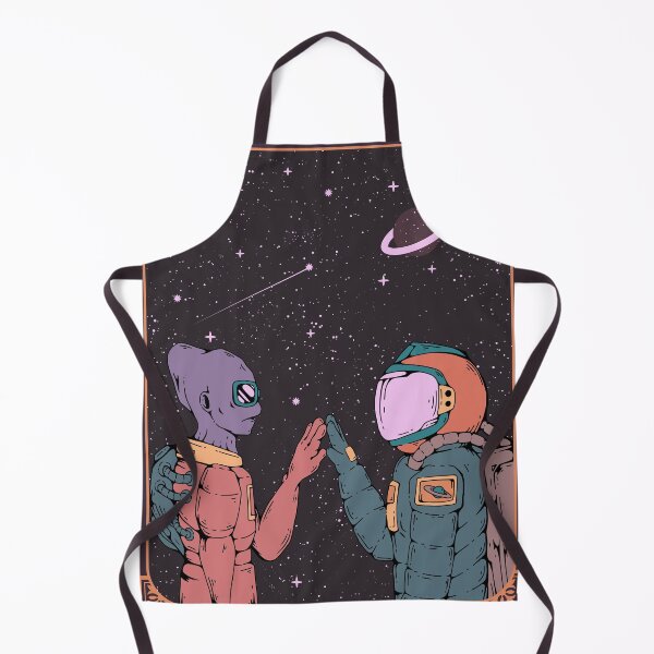 Item preview, The Alien and The Astronaut - Space Art designed and sold by AanmahStore.