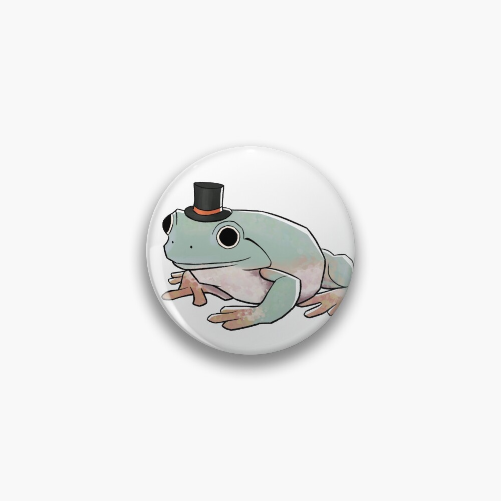 Frog wearing a top hat\