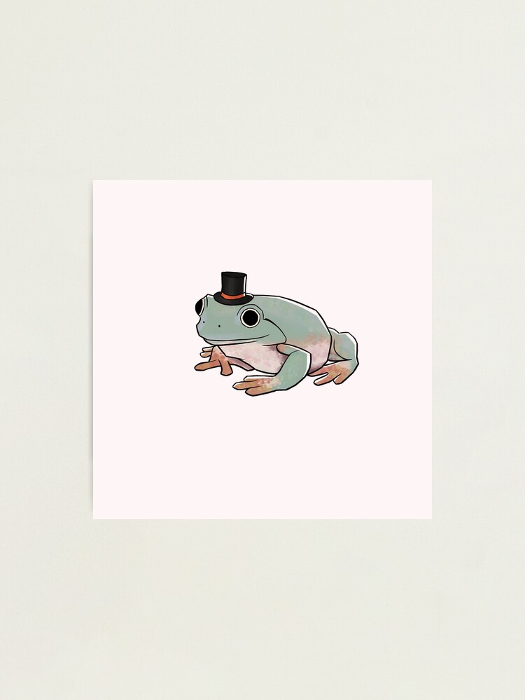 Frog wearing a top hat Photographic Print for Sale by Ellendotcom