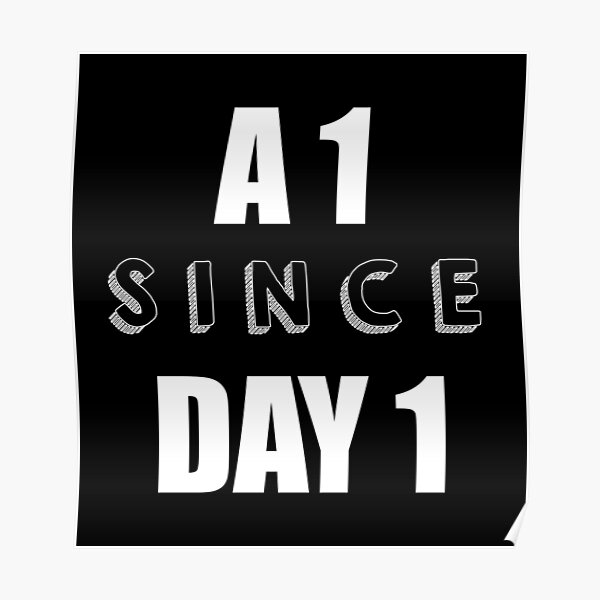 A1 Since Day 1 Poster By DKSN Redbubble