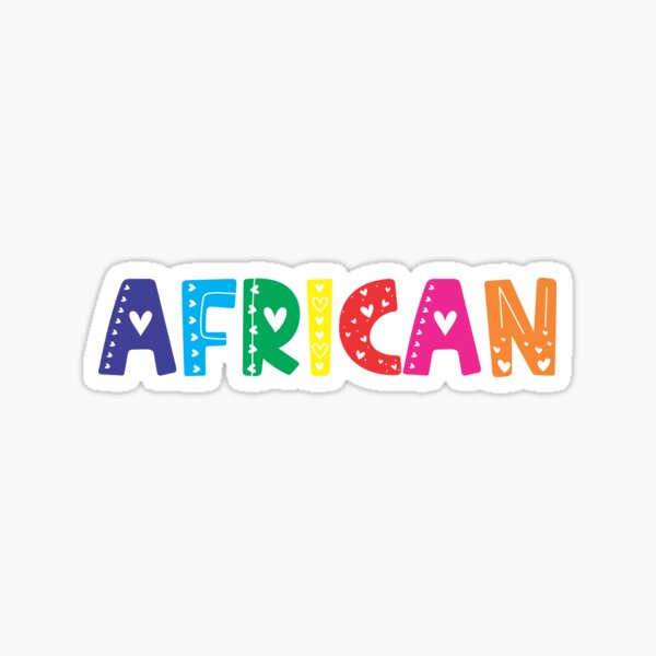 african-word-sticker-for-sale-by-merchmeafrica-redbubble