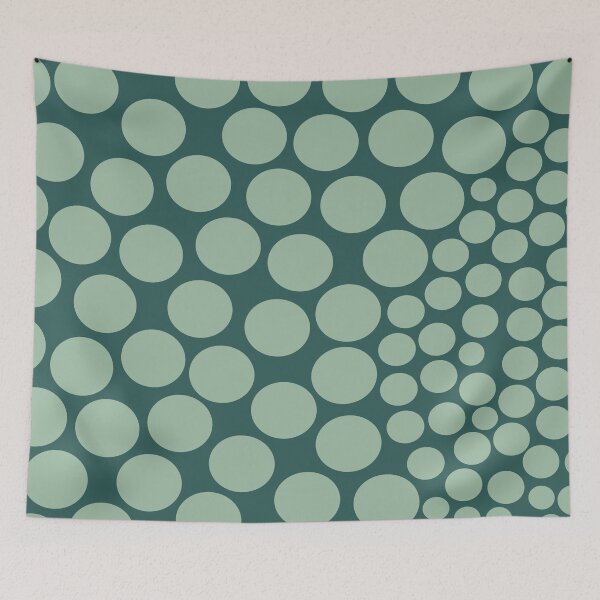 Artikelvorschau, Abstrakter Homedecor Kreis Minze und grünes Muster entworfen und verkauft von BelettePatterns.