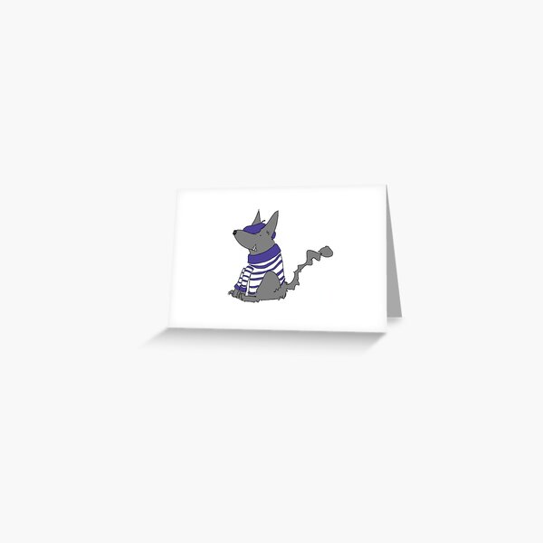 Dog in Breton Top Greeting Card