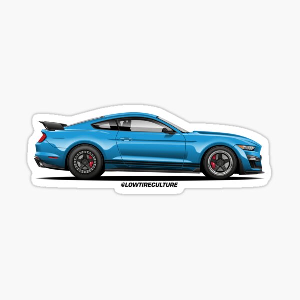 Shelby GT500 Sticker by Lowtirecullture
