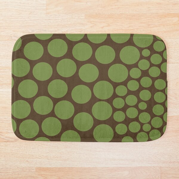 Aperçu de l'œuvre Résumé Homedecor cercle motif vert et marron créée et vendue par BelettePatterns.