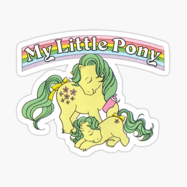 My Little Pony G1 - Maman et bébé poney Sticker