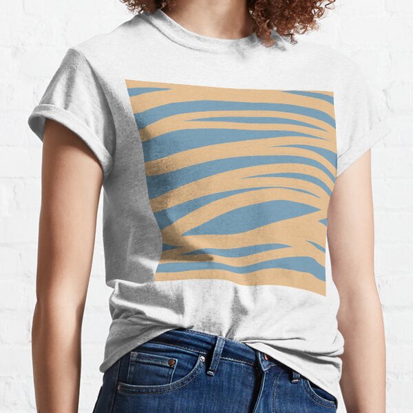 Color abstraction french blue and gold Homedecor Camiseta clásica