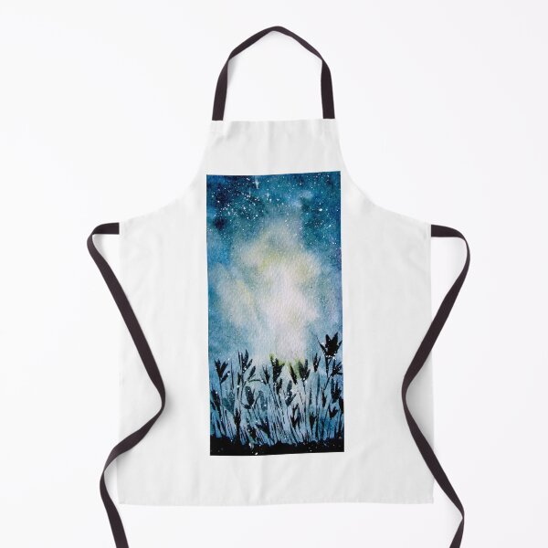 Item preview, Night stars forest watercolor mysterious designed and sold by VittaArtDream.