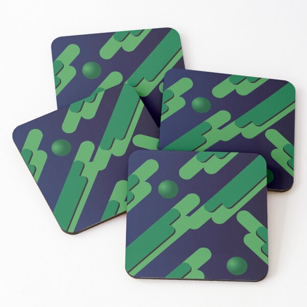 Item preview, Green Boards And Balls With Blue Background designed and sold by RPMELO.