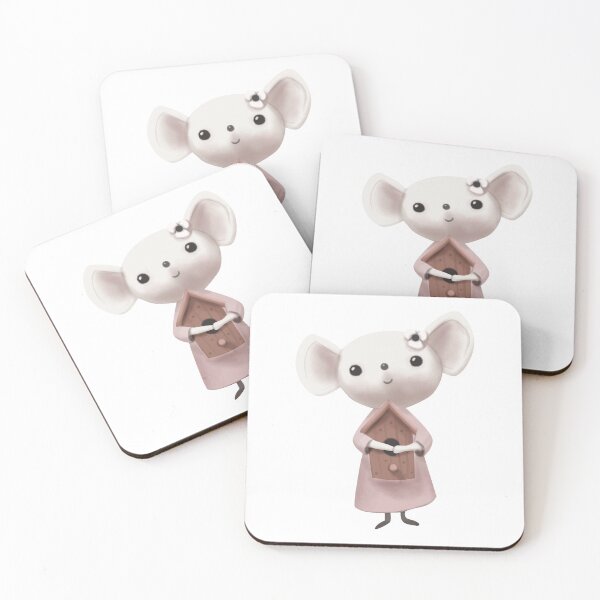 Item preview, Cute mouse white designed and sold by SofyDigitalArt.
