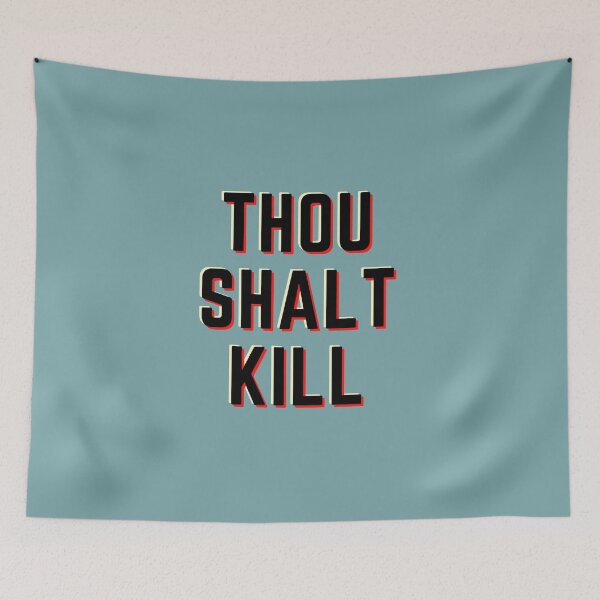 Item preview, First Commandment of a Scythe: "Thou Shalt Kill" from Arc of a Scythe by Neal Shusterman designed and sold by AnnieBolton.