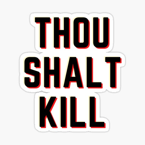 Item preview, First Commandment of a Scythe: "Thou Shalt Kill" from Arc of a Scythe by Neal Shusterman designed and sold by AnnieBolton.