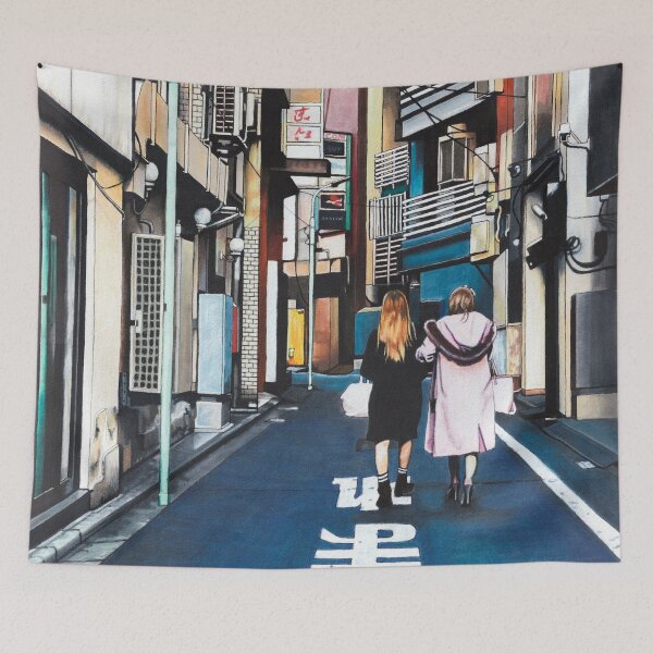 Item preview, Harajuku Tokyo Streetscape designed and sold by ErinNicholls.