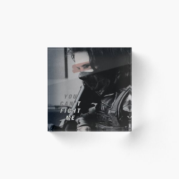 You can't fight me - Sebastian Stan Acrylic Block