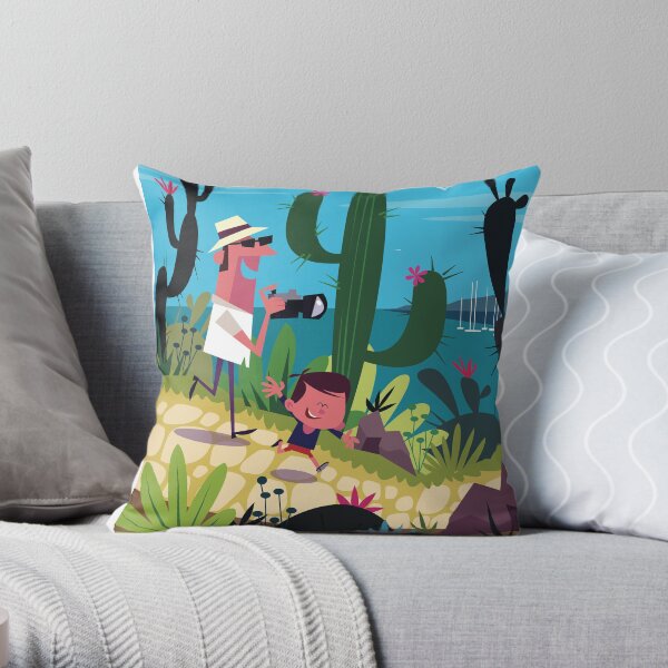 Eze poster Throw Pillow
