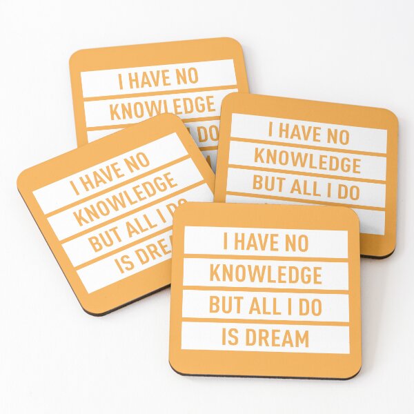 Item preview, I Have No Knowledge But All I Do Is Dream (Orange BG) designed and sold by FilipeFerreira.