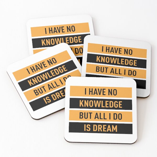 Item preview, I Have No Knowledge But All I Do Is Dream (Orange and Black) designed and sold by FilipeFerreira.