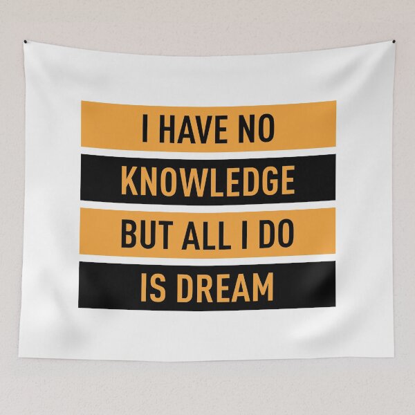 Item preview, I Have No Knowledge But All I Do Is Dream (Orange and Black) designed and sold by FilipeFerreira.