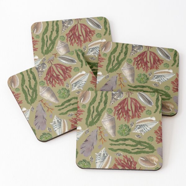 Item preview, Near the beach. Sea Shells and algae designed and sold by LeAllureVintage.