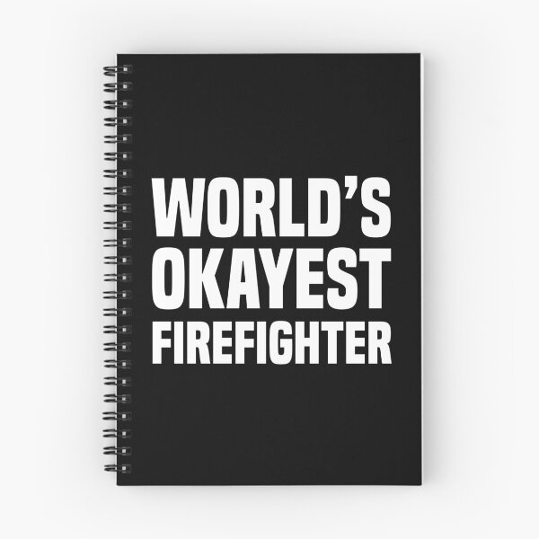 Item preview, World's Okayest Firefighter Fireman Fire Prevention designed and sold by Nessshirts.