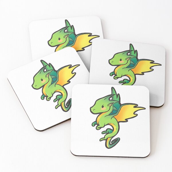 Item preview, cute little green dragon  designed and sold by Arty and Awkward.