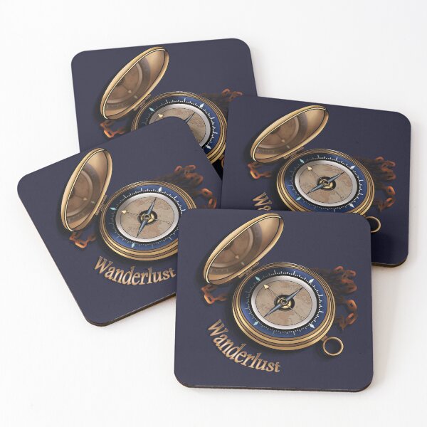 Item preview, Pocket Nautical Compass: Wanderlust  designed and sold by iduzarts.